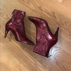 FREE PEOPLE Willa red boots